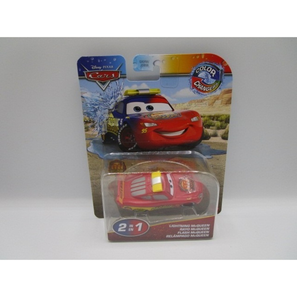 Disney Pixar Cars Race & Rescue Lightning McQueen Color Changers 2 In 1 Car